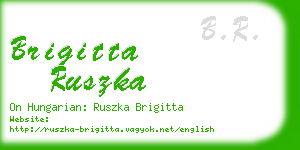 brigitta ruszka business card